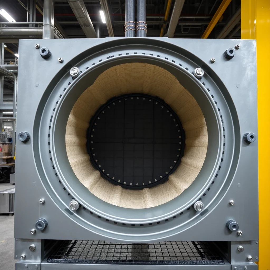 Fan and blower acoustic enclosure detail with access openings