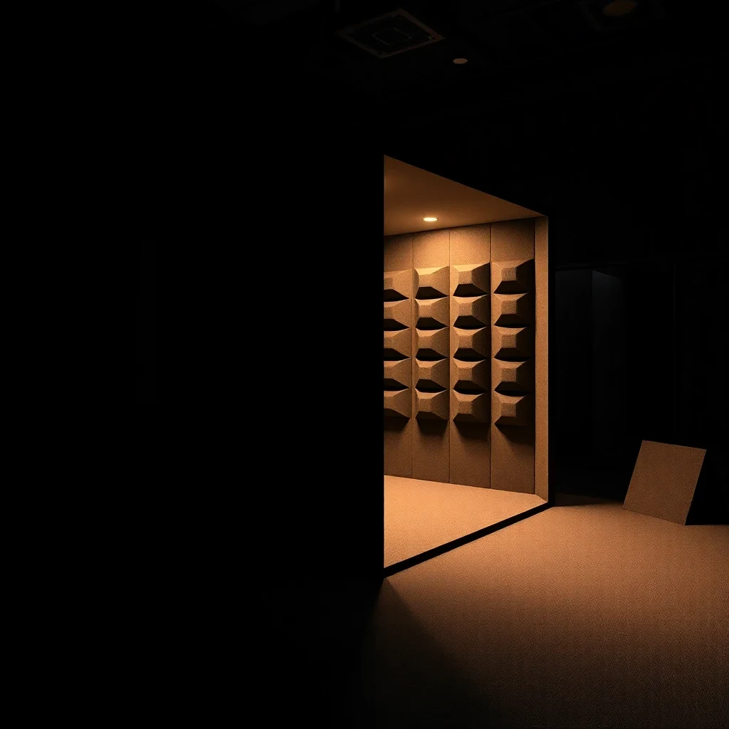 Anechoic test chamber technical cross-section
