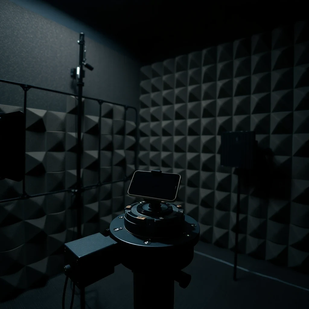 RF anechoic chamber absorber and frequency planning