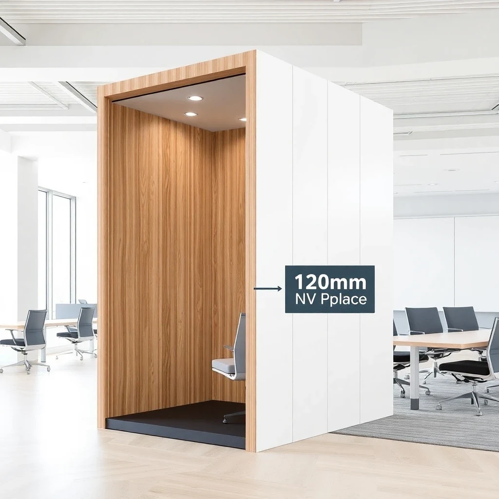 Office Privacy Booth – technical cross-section