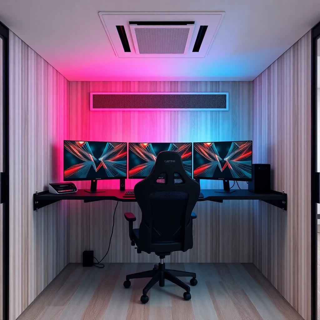 Soundproof Gaming Booth – interior view