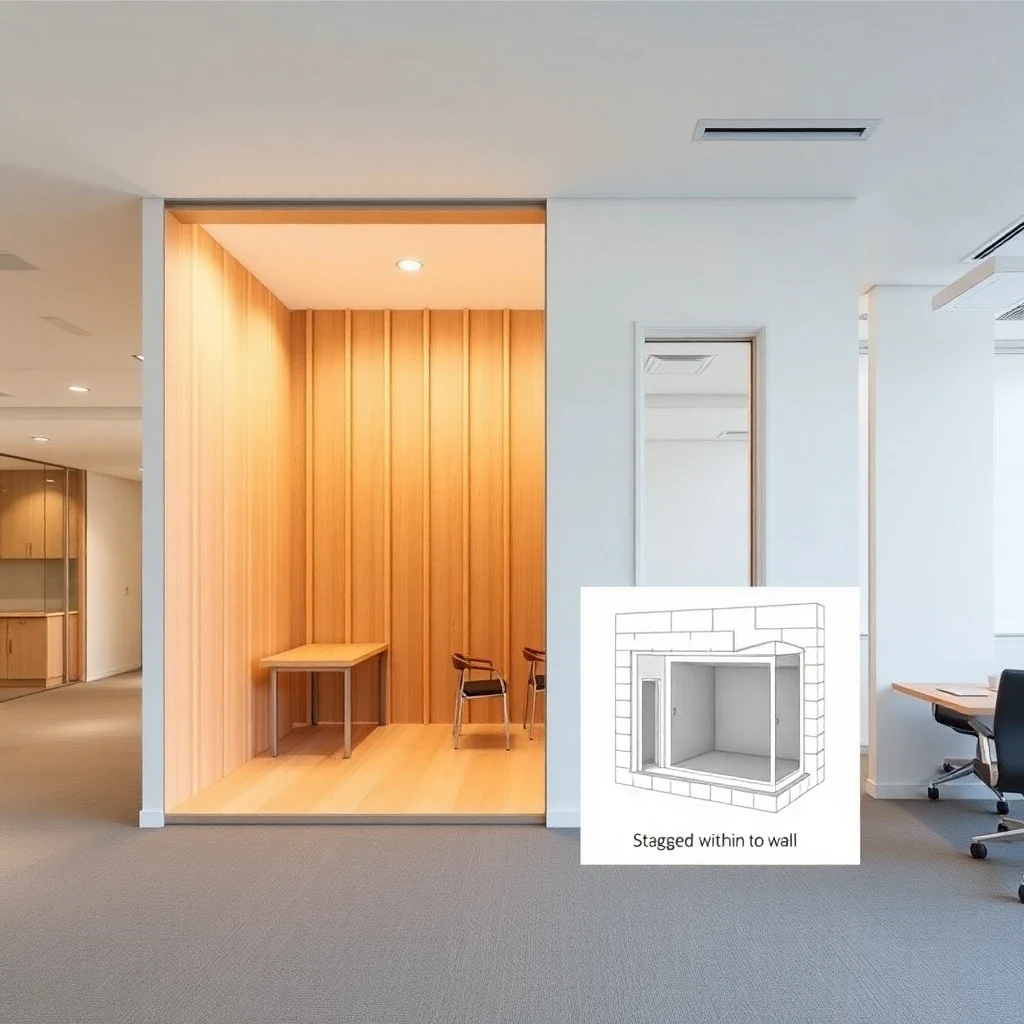 Soundproof Isolation Booth – technical cross-section