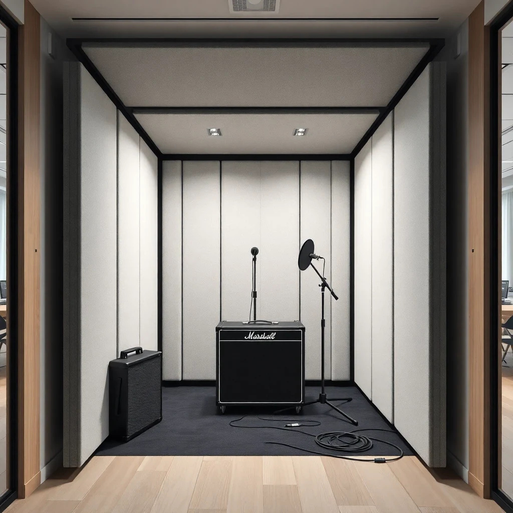 Soundproof Isolation Booth – interior view