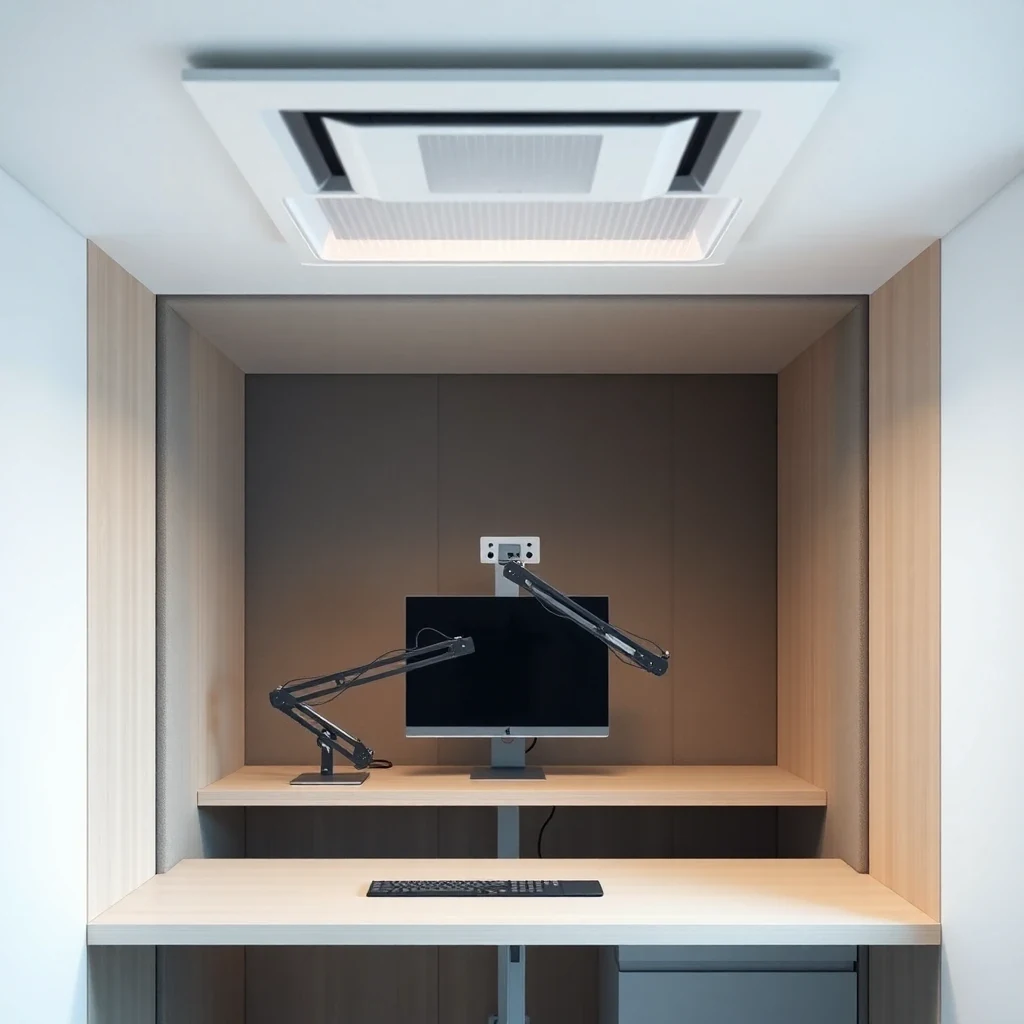 Soundproof Office Pod – interior view