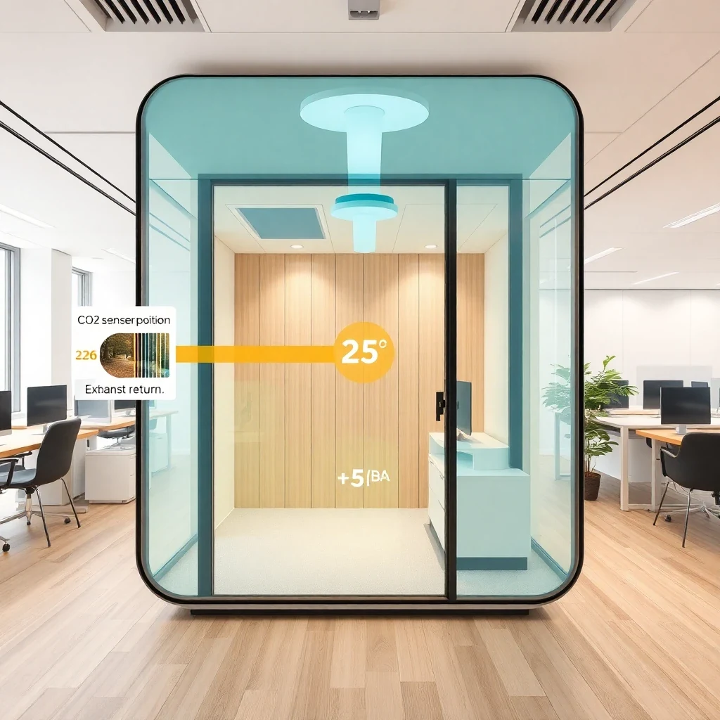 Soundproof Study Pod – technical cross-section