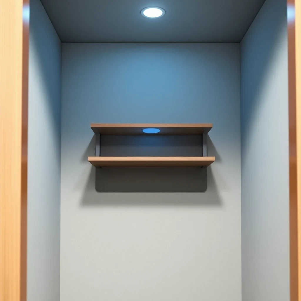 Soundproof Telephone Booth – interior view